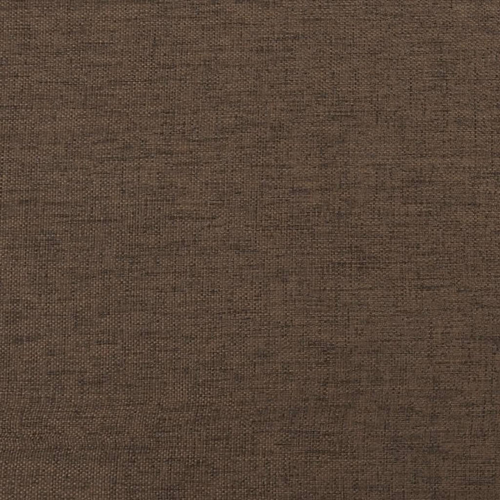 fodskammel 45x29,5x35 cm stof og kunstlæder brun