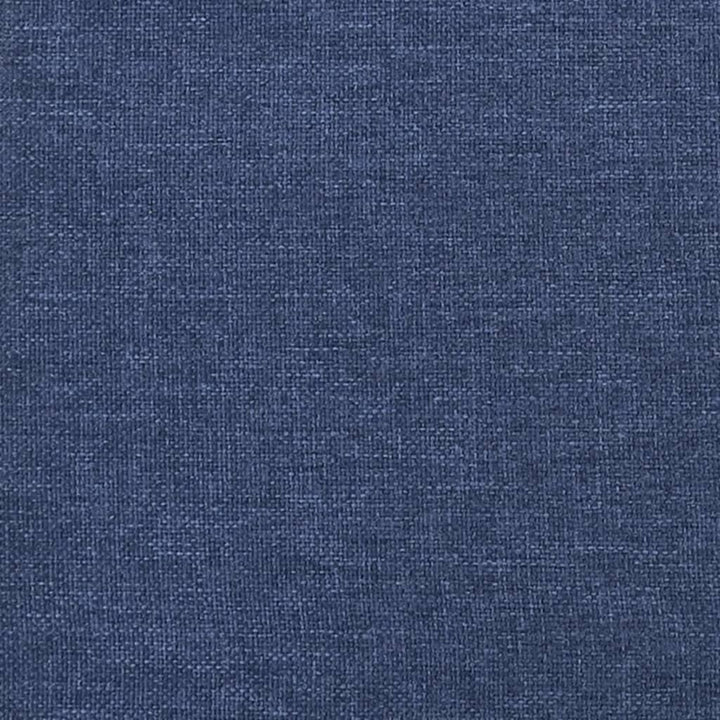 fodskammel 45x29,5x35 cm stof og kunstlæder blå