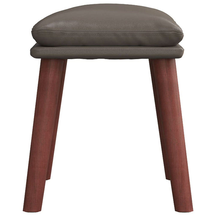 fodskammel 45x29,5x35 cm kunstlæder grå