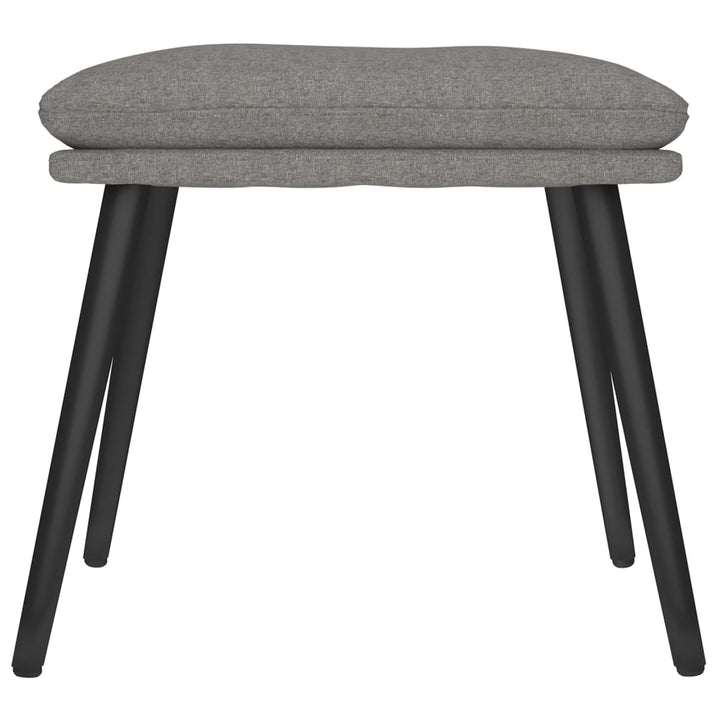 fodskammel 45x29,5x35 cm stof lysegrå