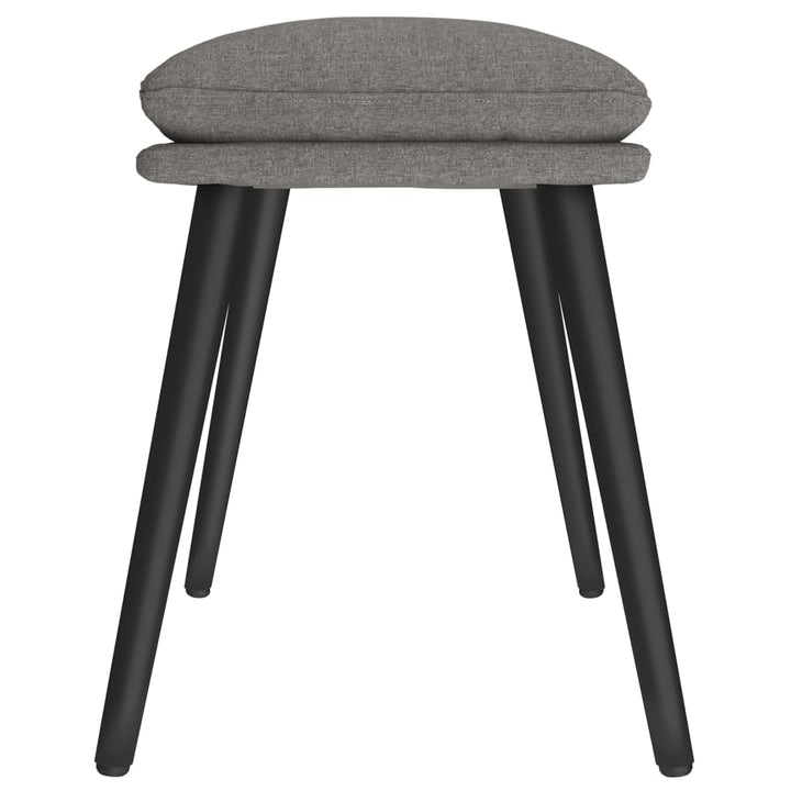 fodskammel 45x29,5x35 cm stof lysegrå