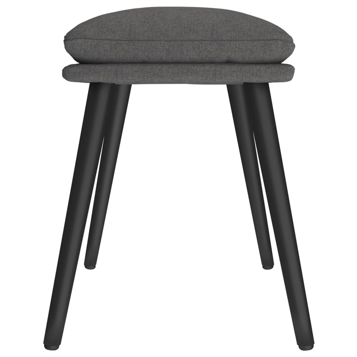 fodskammel 45x29,5x35 cm stof mørkegrå