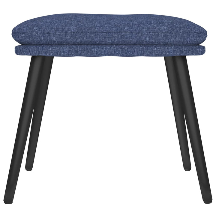 fodskammel 45x29,5x35 cm stof blå