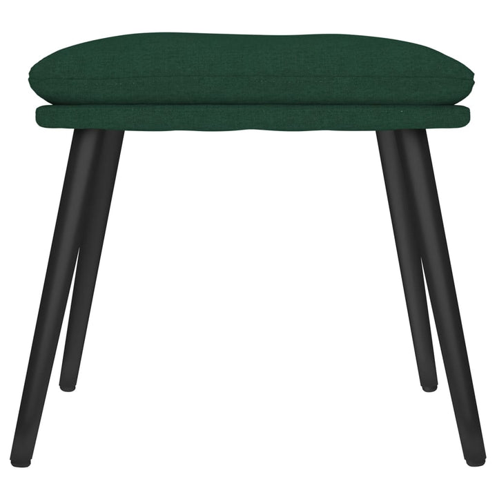 fodskammel 45x29,5x35 cm stof mørkegrøn