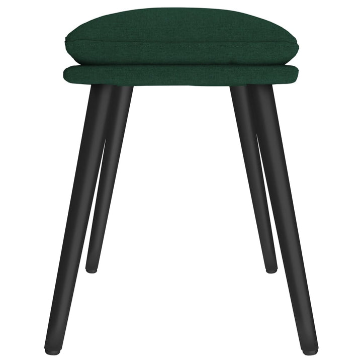 fodskammel 45x29,5x35 cm stof mørkegrøn
