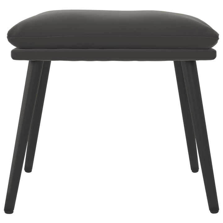 fodskammel 45x29,5x35 cm fløjl mørkegrå