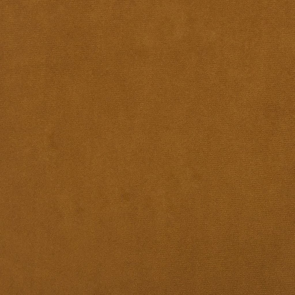 fodskammel 45x29,5x35 cm fløjl brun