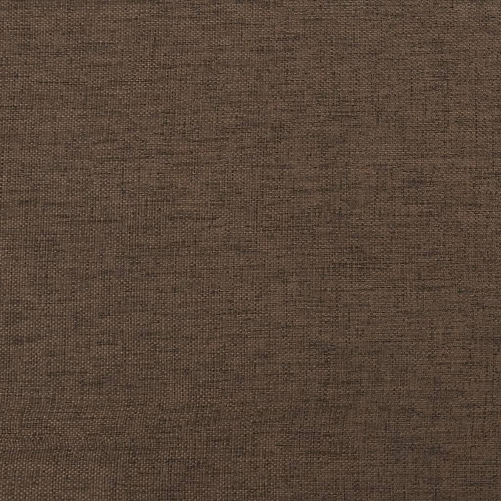 fodskammel 45x29,5x35 cm stof og kunstlæder brun