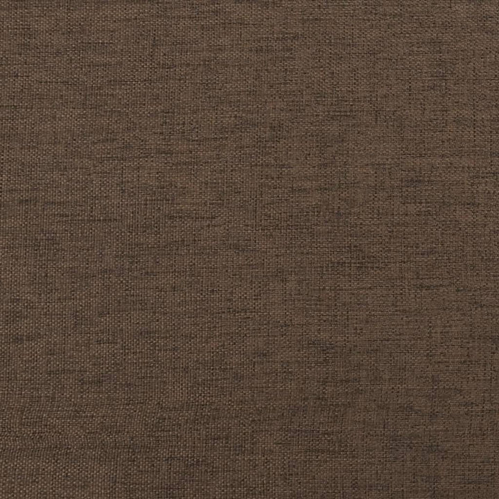 fodskammel 45x29,5x35 cm stof og kunstlæder brun
