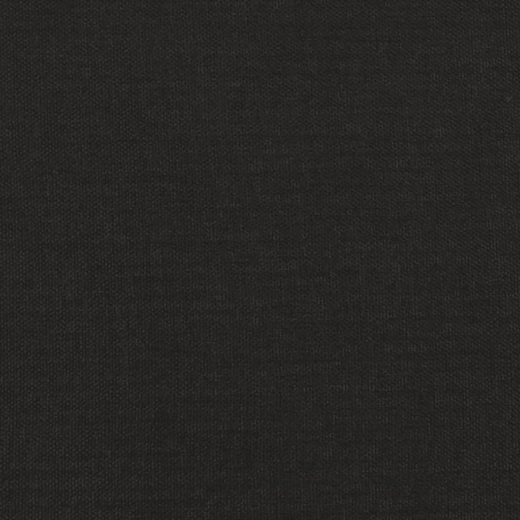 fodskammel 45x29,5x35 cm stof og kunstlæder sort