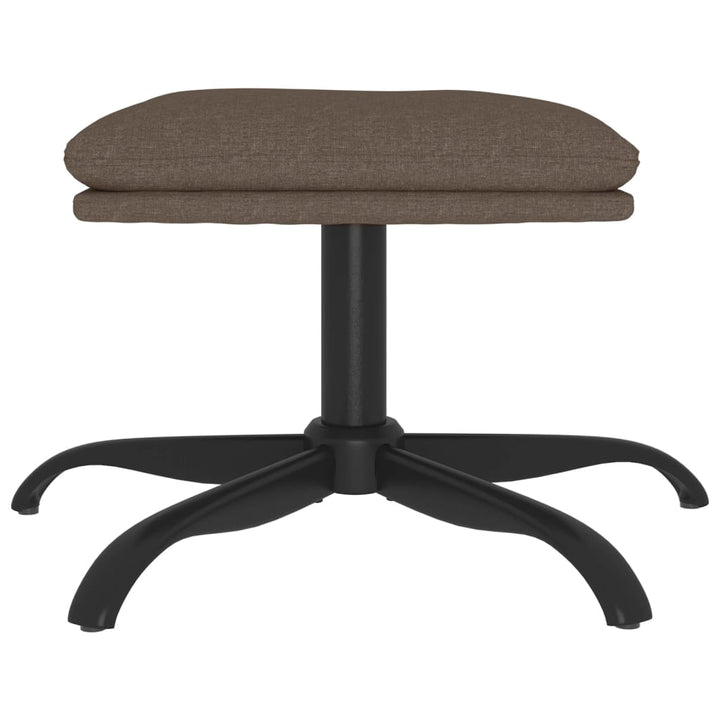 fodskammel 60x60x36 cm stof gråbrun