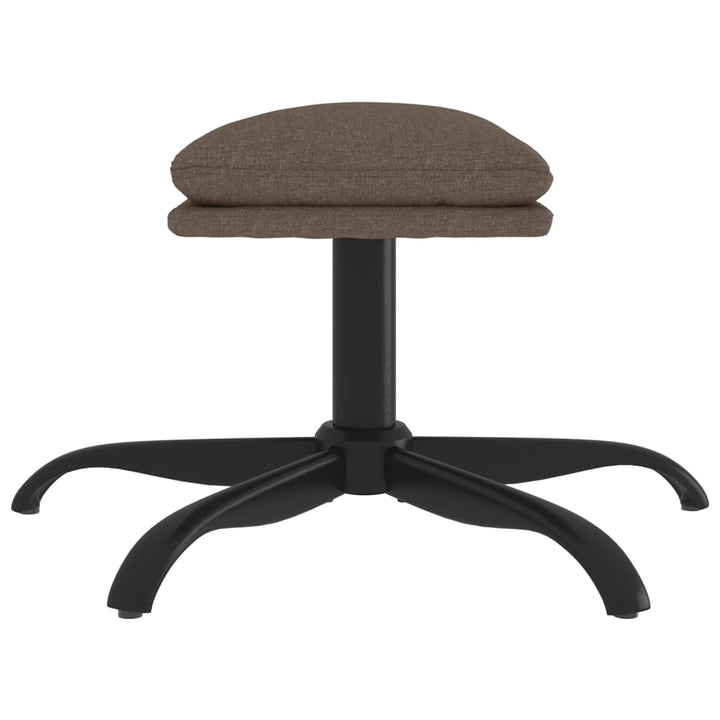 fodskammel 60x60x36 cm stof gråbrun