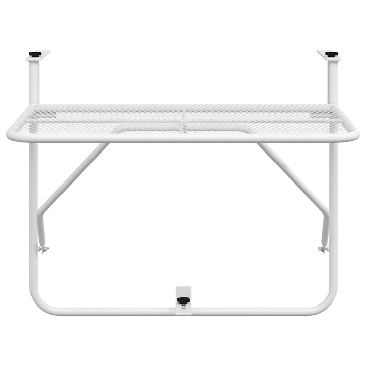 altanbord 60x40 cm stål hvid