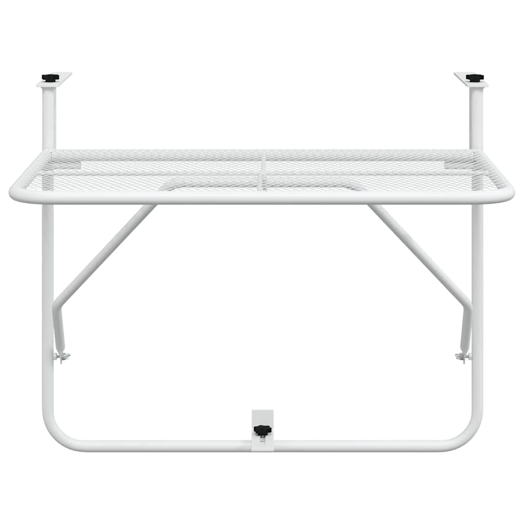 altanbord 60x40 cm stål hvid