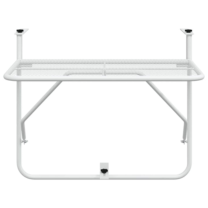 altanbord 60x40 cm stål hvid