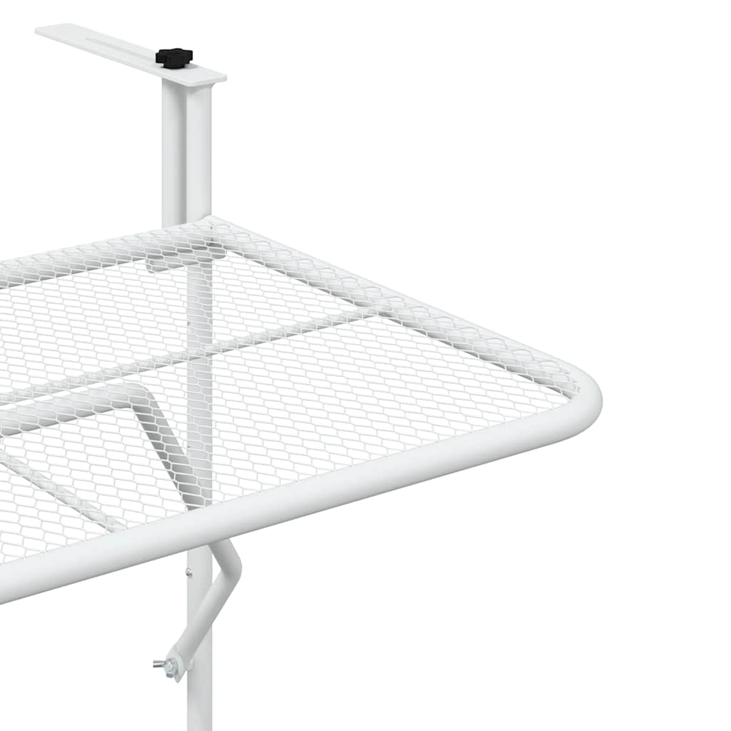 altanbord 60x40 cm stål hvid