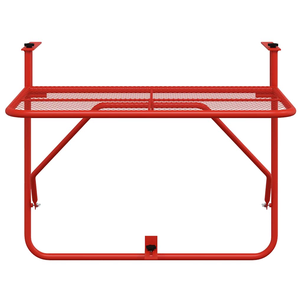 altanbord 60x40 cm stål Rød
