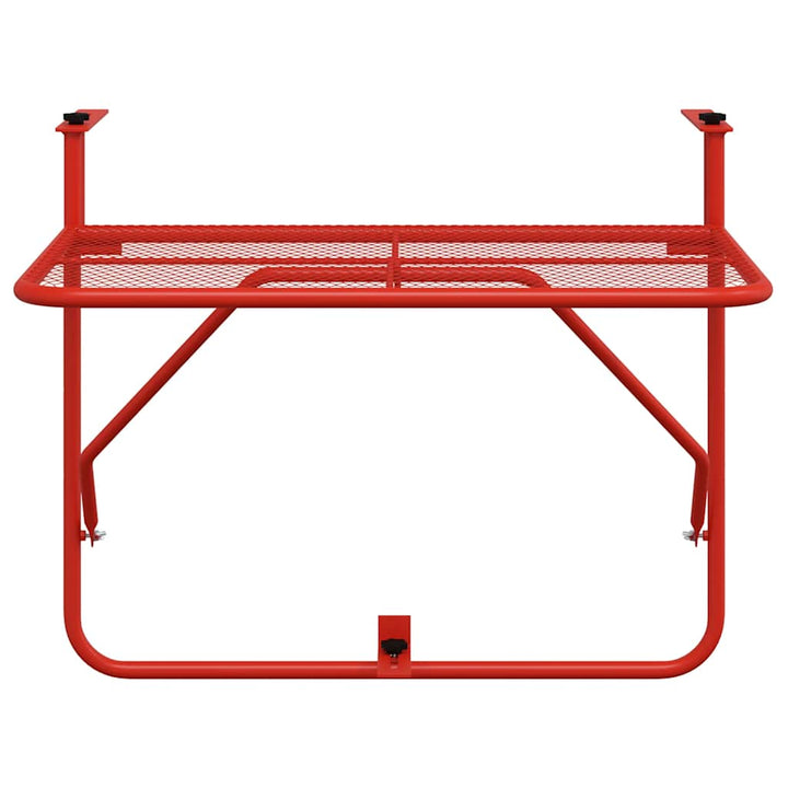 altanbord 60x40 cm stål Rød