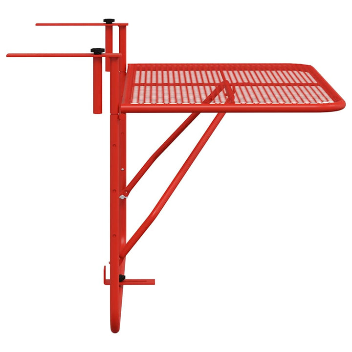 altanbord 60x40 cm stål Rød