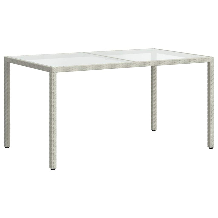 udendørs spisebordssæt 5 dele med hynder polyrattan hvid