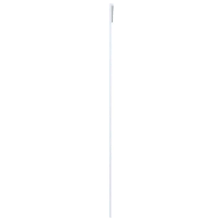 skydedør 90x205 cm hærdet glas og aluminium hvid