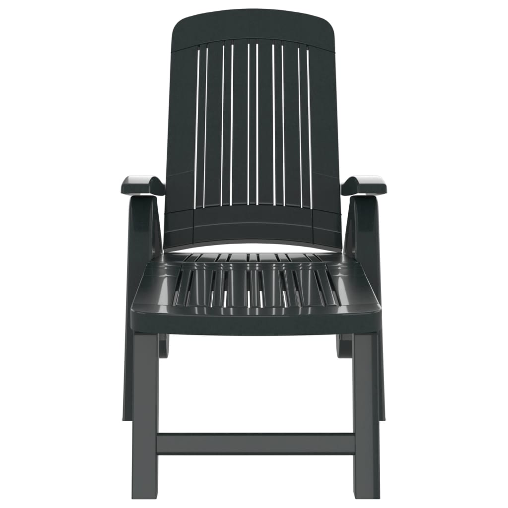 foldbar liggesol polypropylen grøn