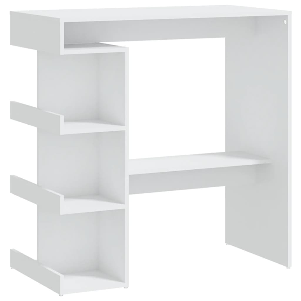 barbord m. stativ 100x50x101,5 cm konstrueret træ hvid