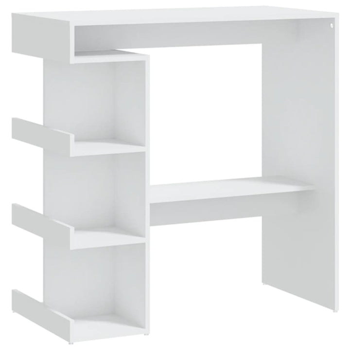 barbord m. stativ 100x50x101,5 cm konstrueret træ hvid