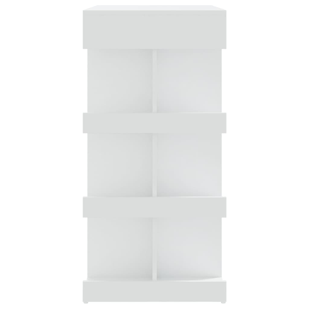 barbord m. stativ 100x50x101,5 cm konstrueret træ hvid