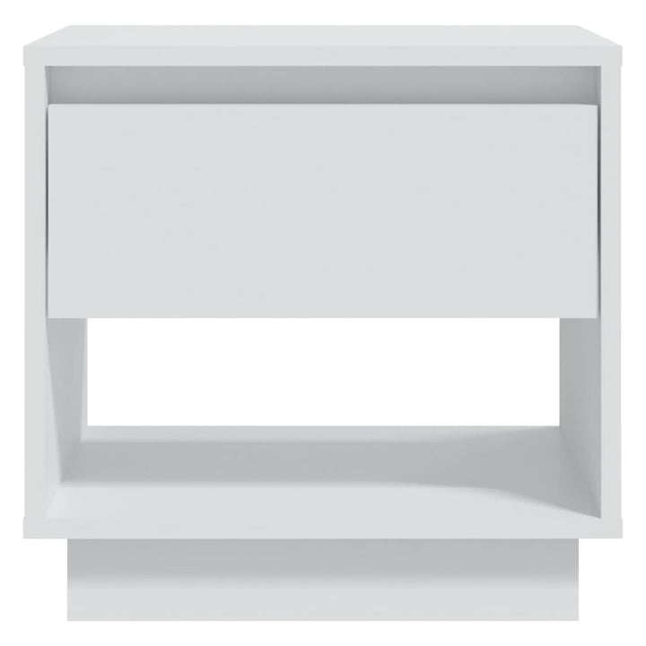 sengeborde 2 stk. 45x34x44 cm konstrueret træ hvid