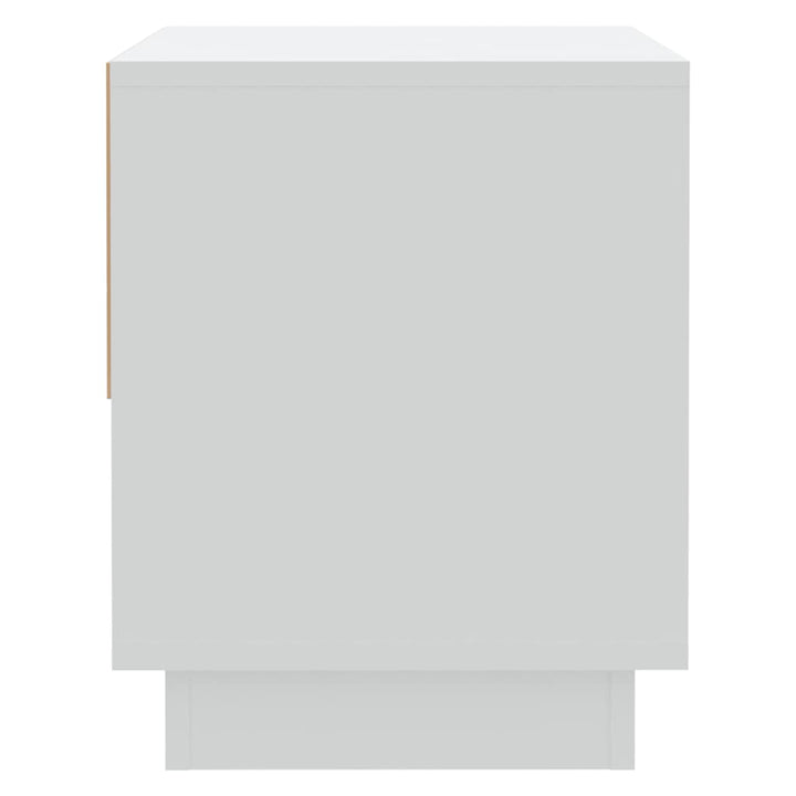 sengeborde 2 stk. 45x34x44 cm konstrueret træ hvid