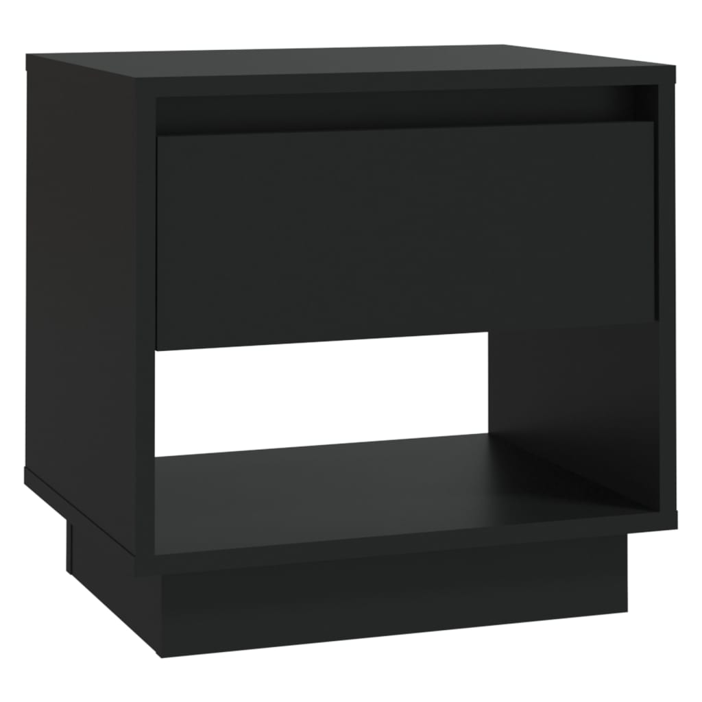 sengebord 45x34x44 cm konstrueret træ sort