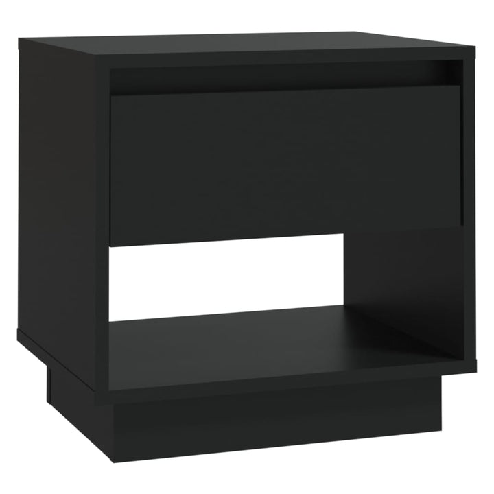 sengebord 45x34x44 cm konstrueret træ sort