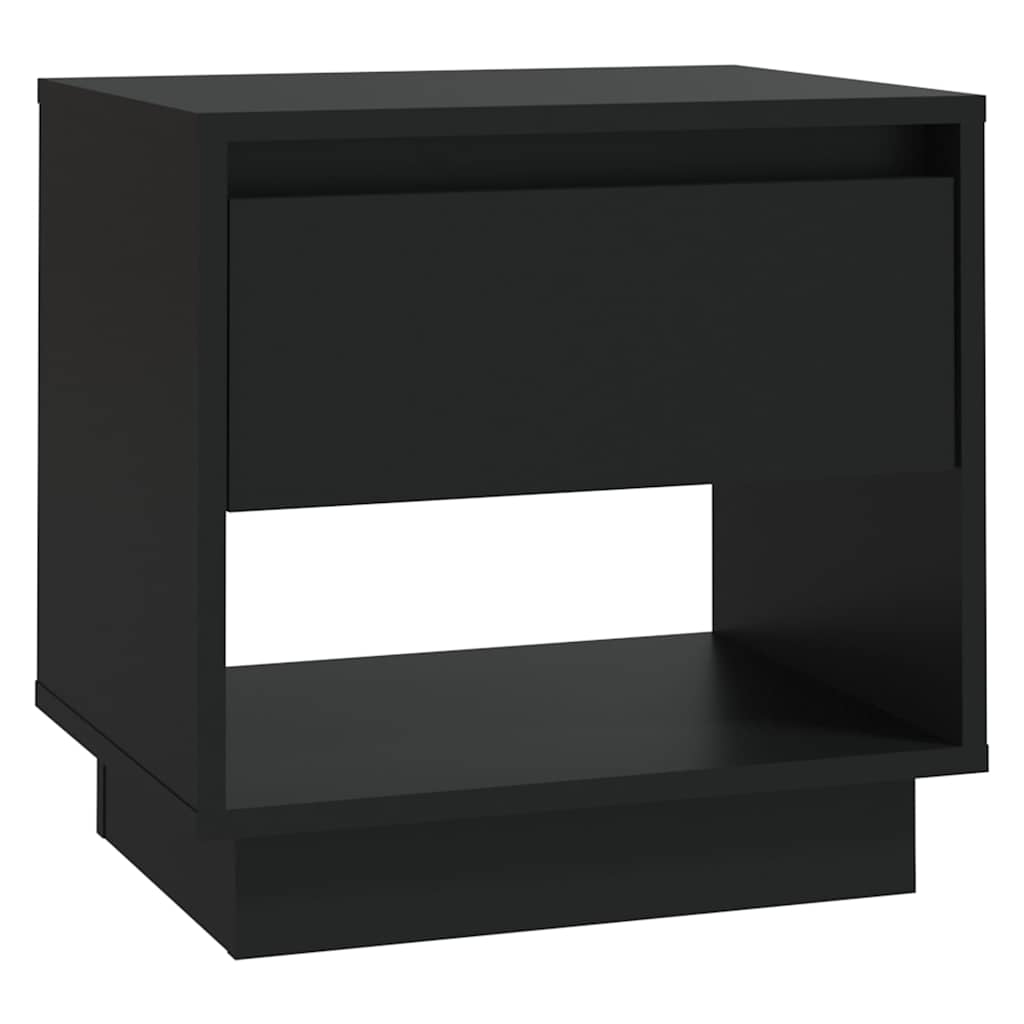 sengebord 45x34x44 cm konstrueret træ sort