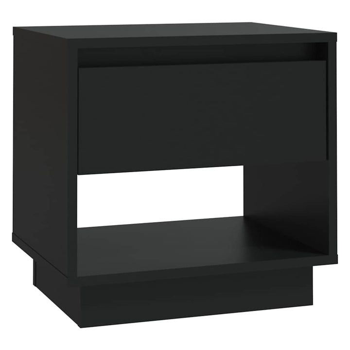 sengebord 45x34x44 cm konstrueret træ sort