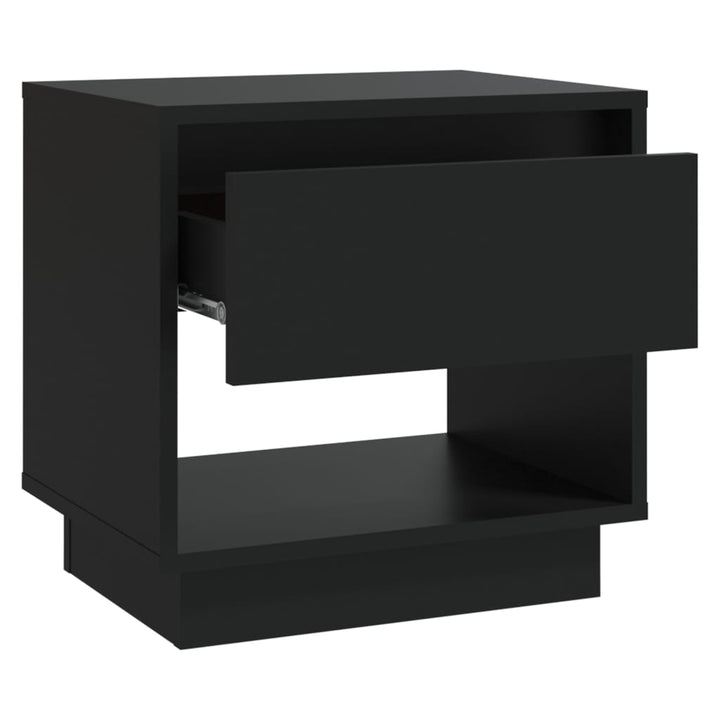 sengebord 45x34x44 cm konstrueret træ sort