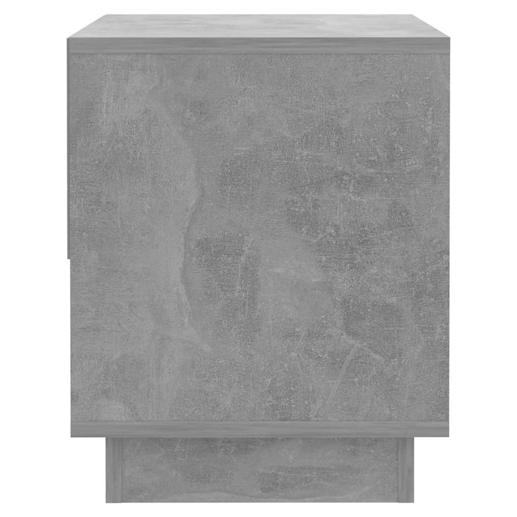 sengebord 45x34x44 cm konstrueret træ betongrå