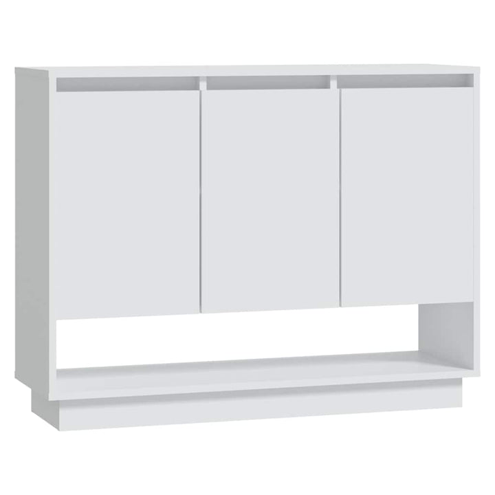 skænk 97x31x75 cm konstrueret træ hvid