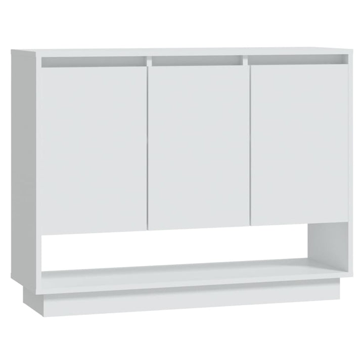skænk 97x31x75 cm konstrueret træ hvid