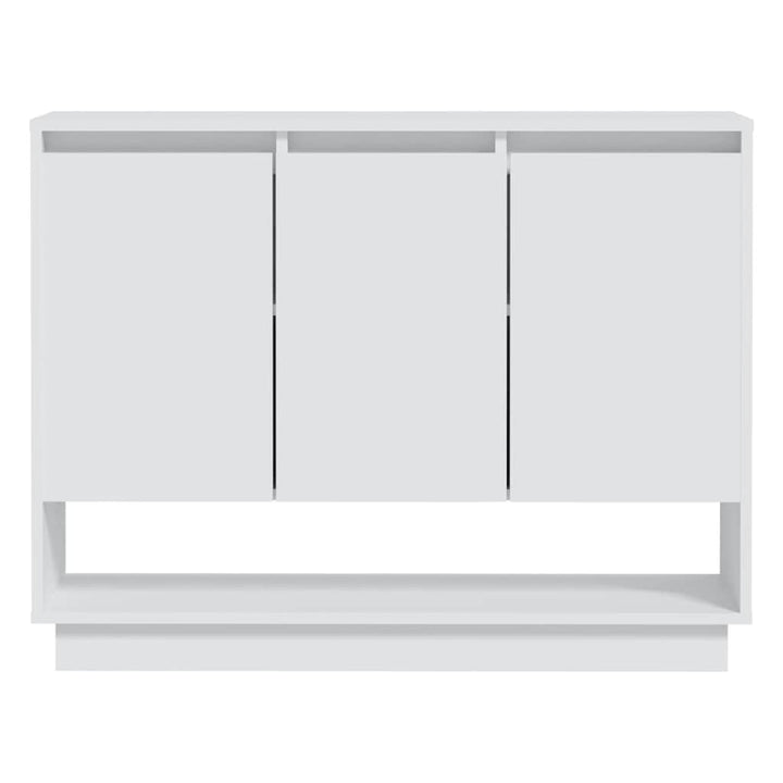 skænk 97x31x75 cm konstrueret træ hvid