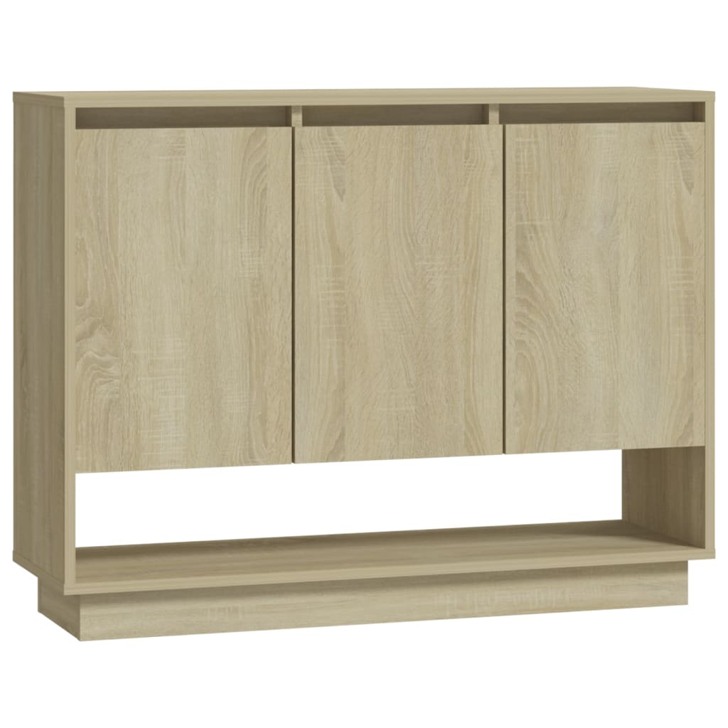 skænk 97x31x75 cm konstrueret træ sonoma-eg