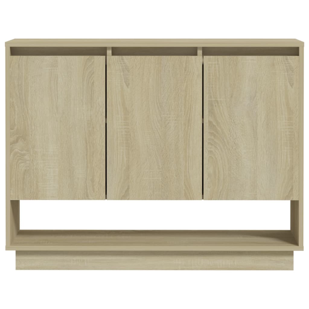 skænk 97x31x75 cm konstrueret træ sonoma-eg
