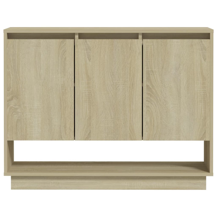 skænk 97x31x75 cm konstrueret træ sonoma-eg