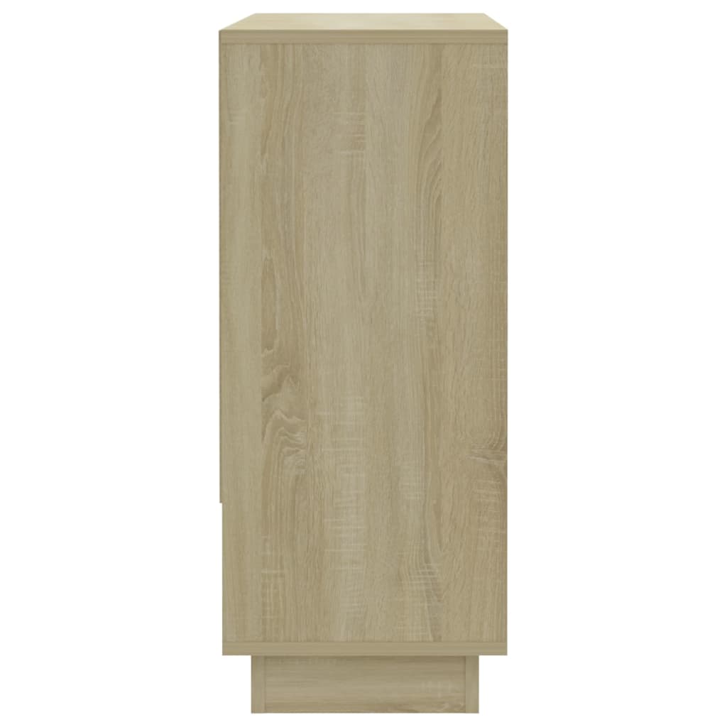 skænk 97x31x75 cm konstrueret træ sonoma-eg