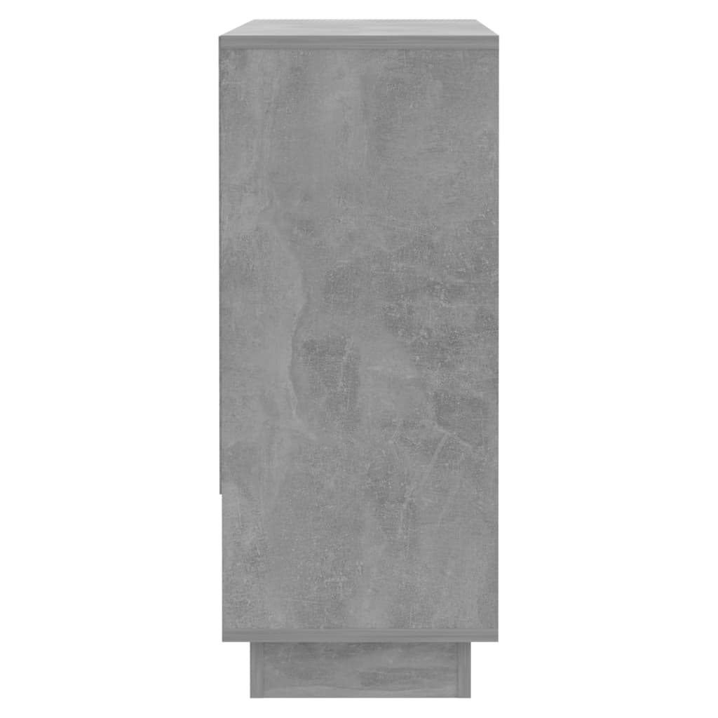 skænk 97x31x75 cm konstrueret træ betongrå