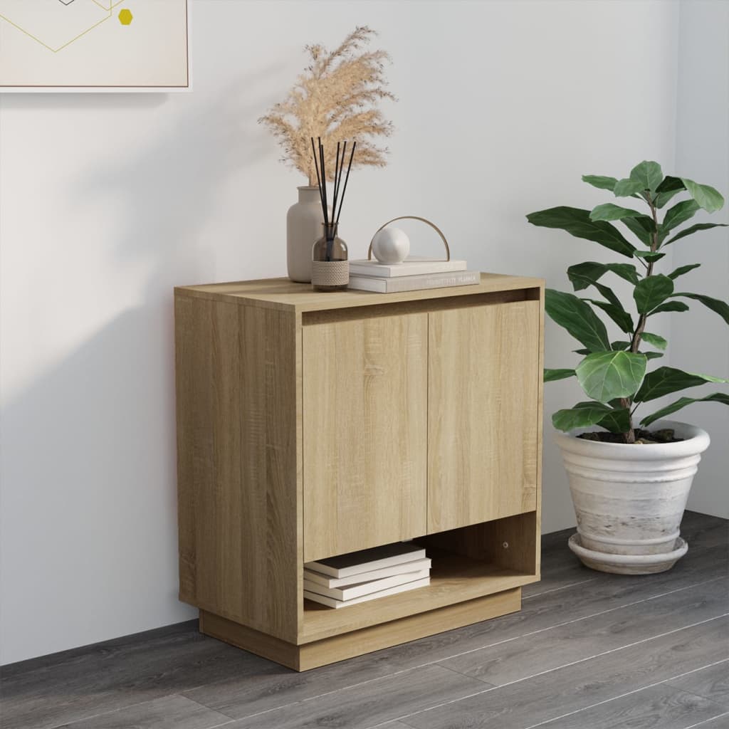 skænk 70x41x75 cm konstrueret træ sonoma-eg