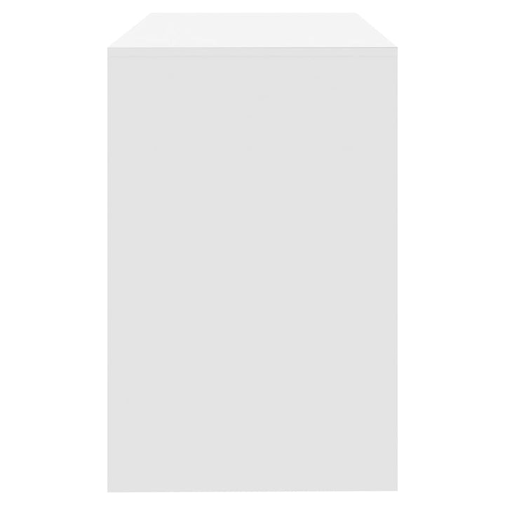 skrivebord 101x50x76,5 cm konstrueret træ hvid