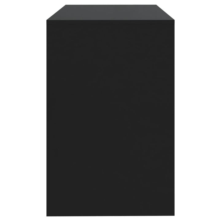 skrivebord 101x50x76,5 cm konstrueret træ sort
