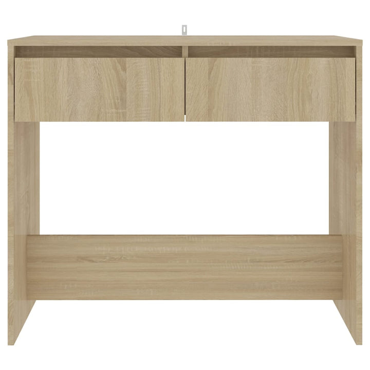 konsolbord 89x41x76,5 cm konstrueret træ sonoma-eg