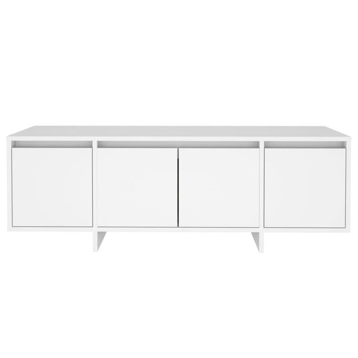 tv-bord 120x30x40,5 cm konstrueret træ hvid